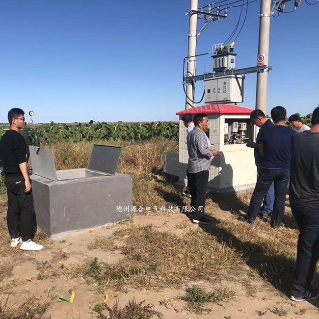  機井灌溉玻璃鋼井堡 水電雙控智能計量管理系統 